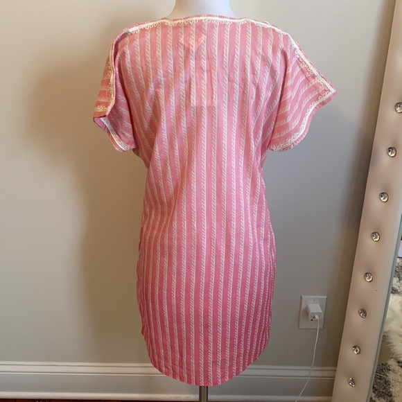 Bella Tu Ropes Pink Ombré Embroidered Tunic Dress - Picture 2 of 12